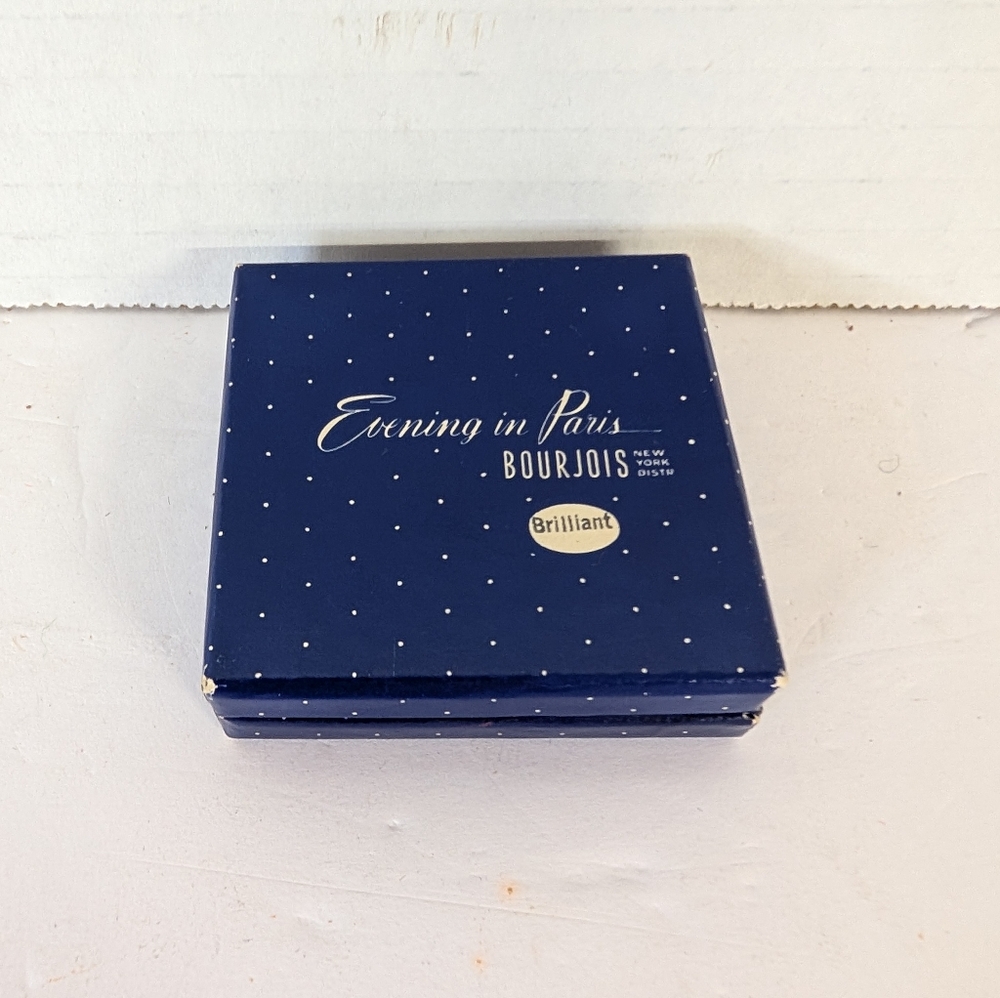 Vintage Compact Paper " Evening In Paris" Rouge Intact Parisian Lady - Picture 4 of 5